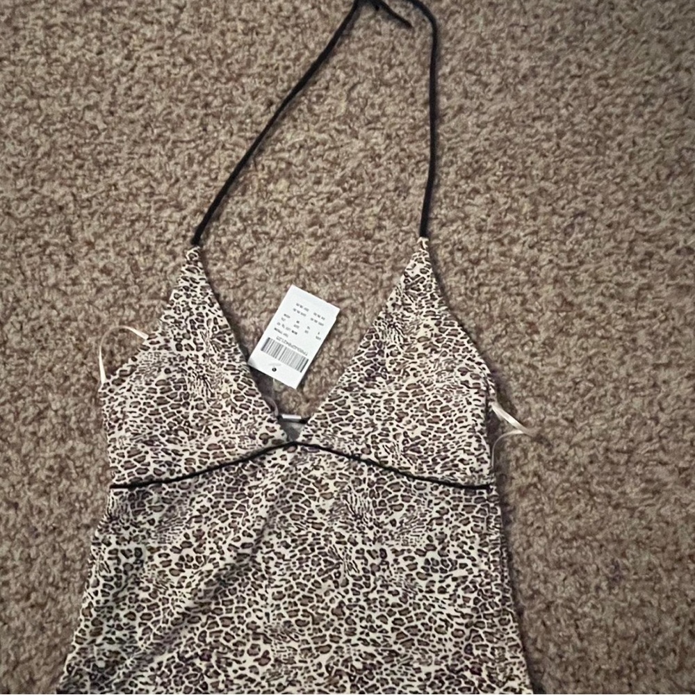 Leopard Print Halter Top
